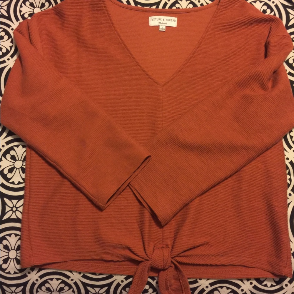 Madewell tie-front top